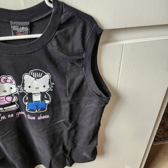 Hello Kitty Black Pink Tank Top Size 3 by Sanrio Co - Picture 5 of 7